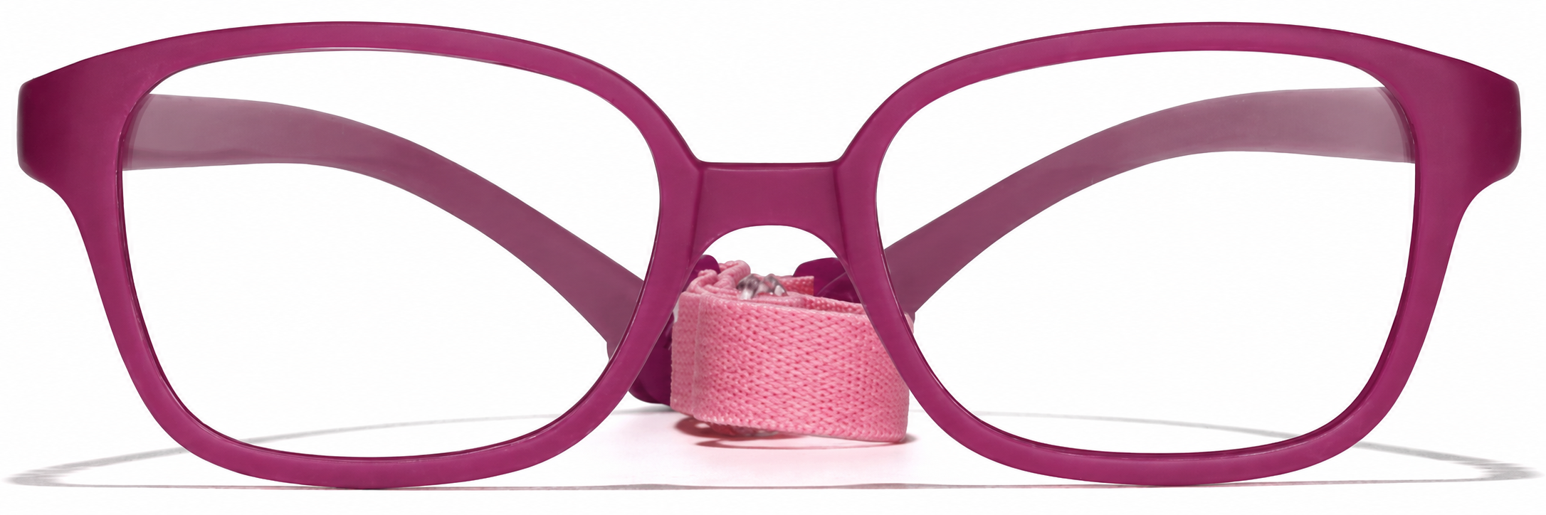 Raspberry Kids' Flexible Square Glasses · Raspberry · reference