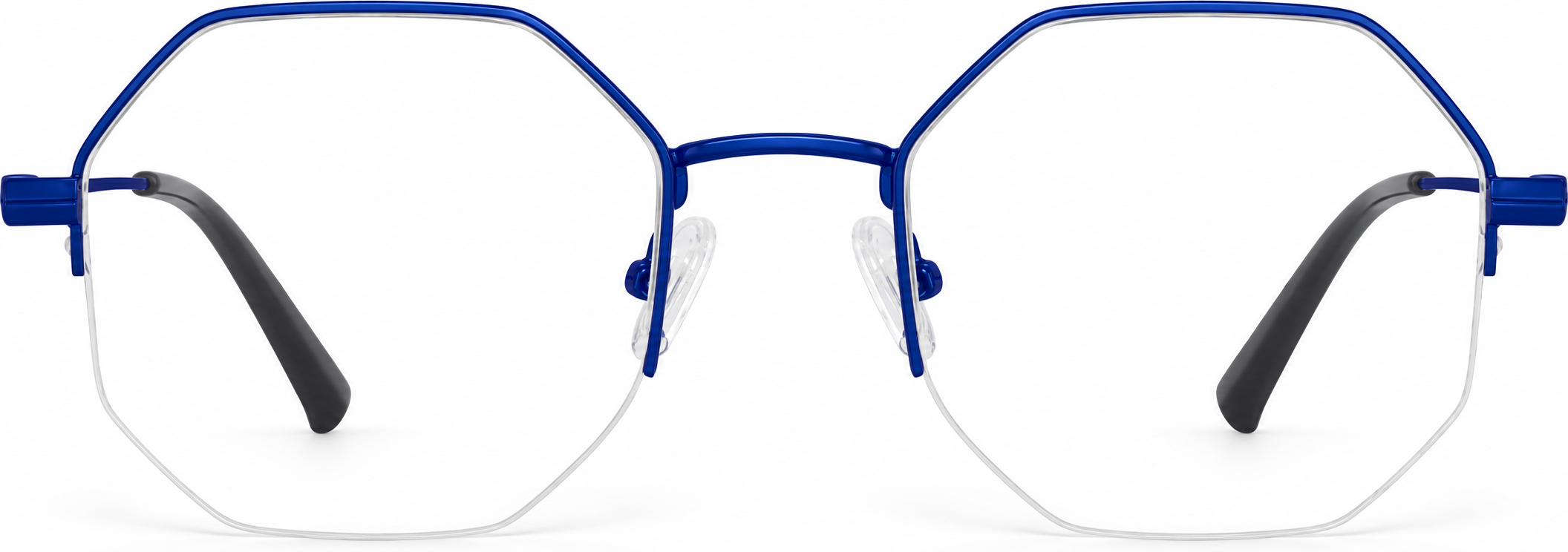 Blue Geometric Glasses · Blue · reference
