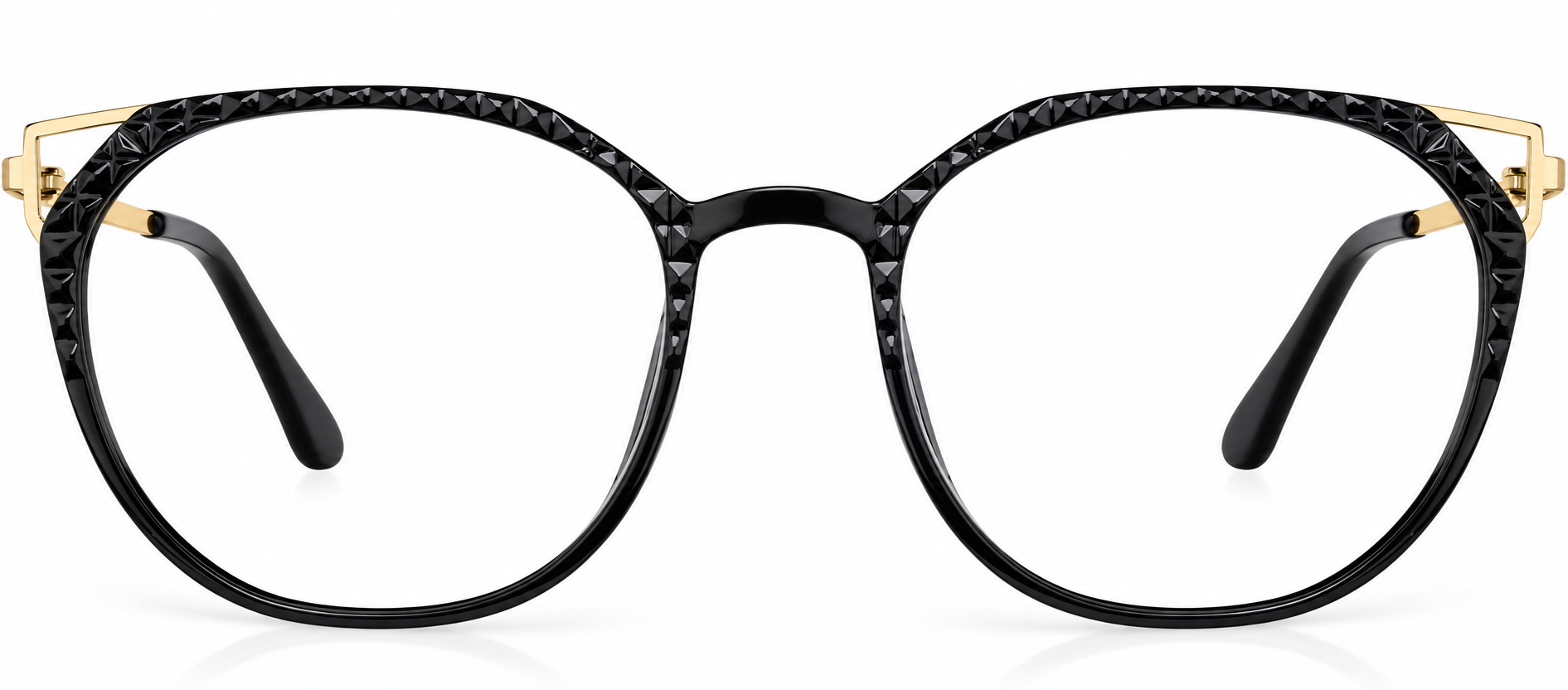 Black Round Glasses · Black · reference