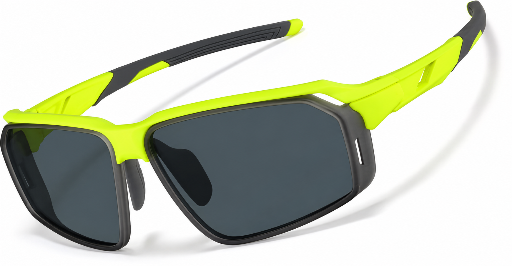 Yellow with Gray Lens Active Wrap-Around Sunglasses · Yellow with Gray Lens · reference