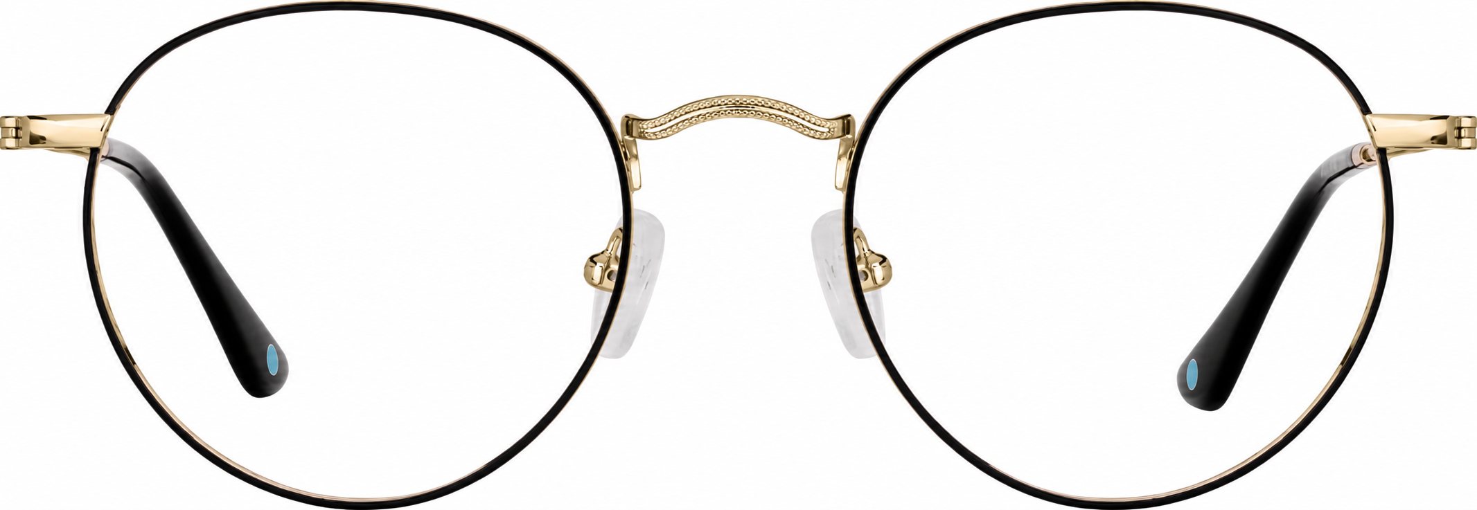 Black Round Glasses · Black · reference