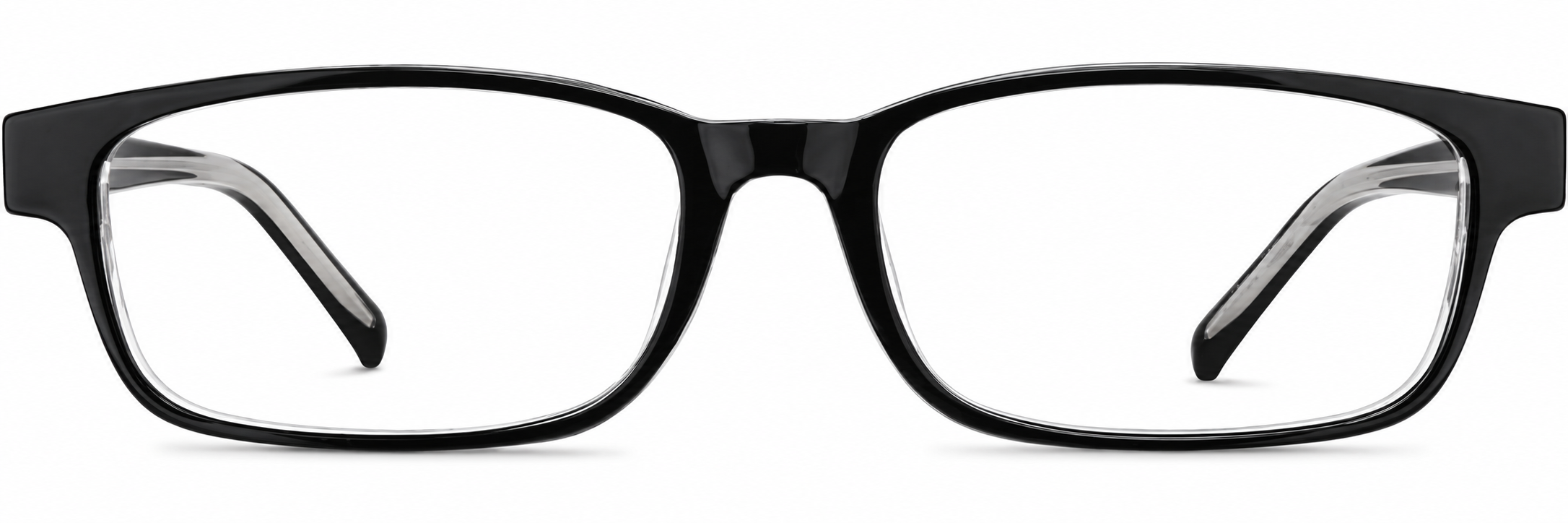 Black Rectangle Glasses · Black · reference