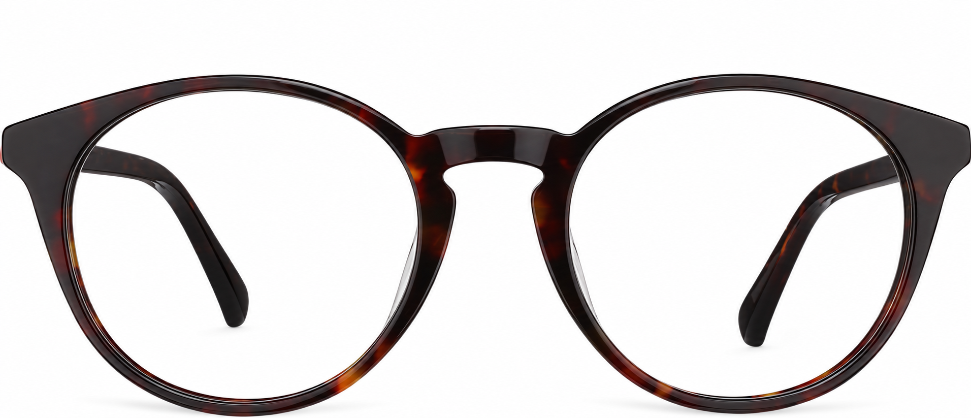 Tortoiseshell Round Glasses Test · Tortoiseshell · reference