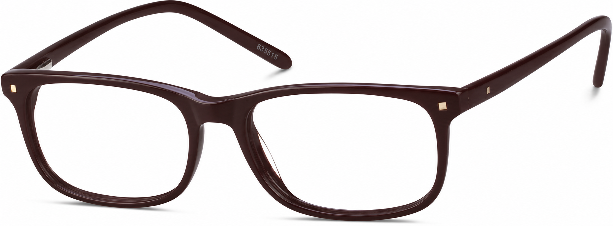 Brown Rectangle Glasses · Brown · reference