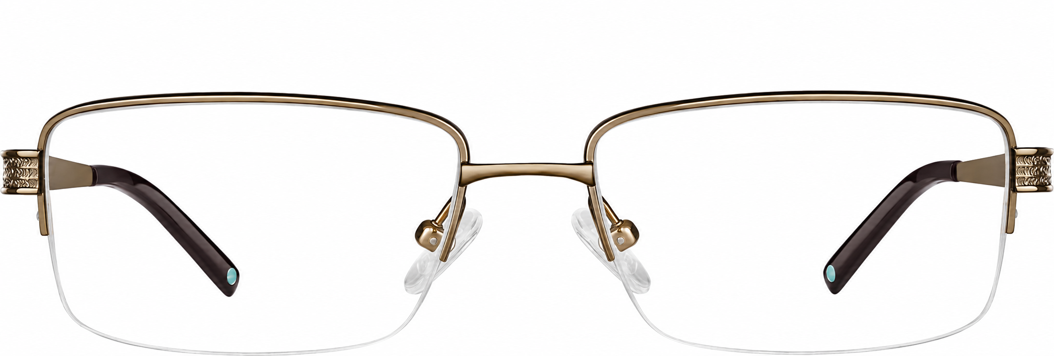 Copper Titanium Half-Rim Glasses · Copper · reference