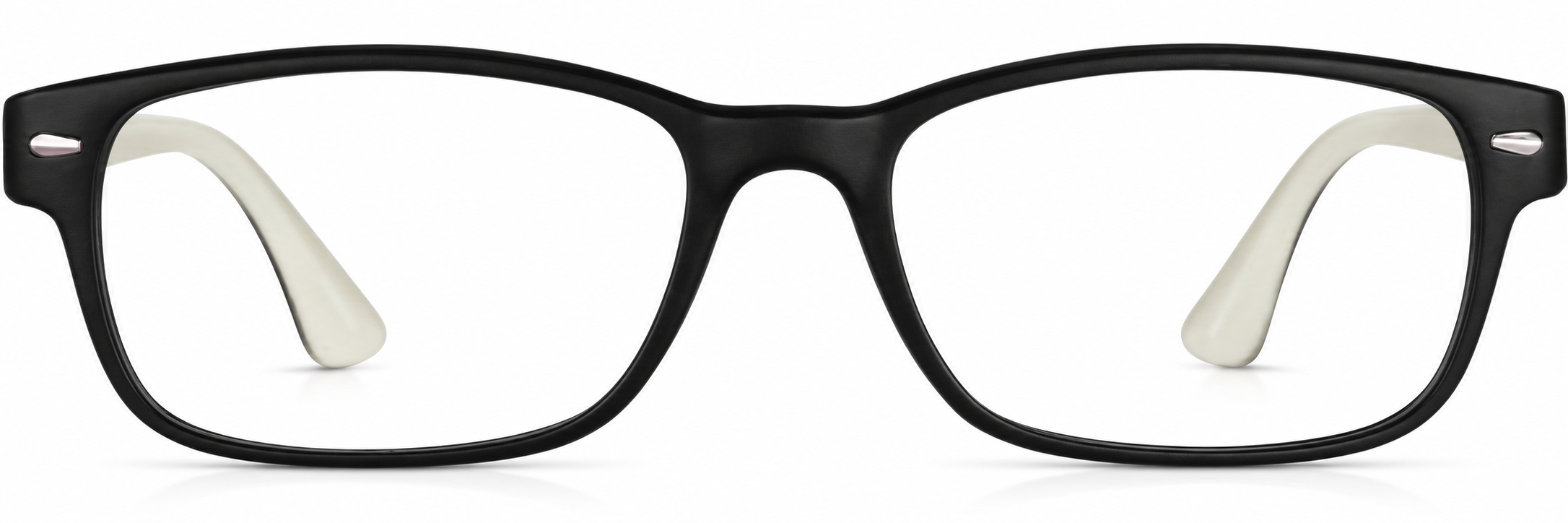 Black Rectangle Glasses · Black · reference