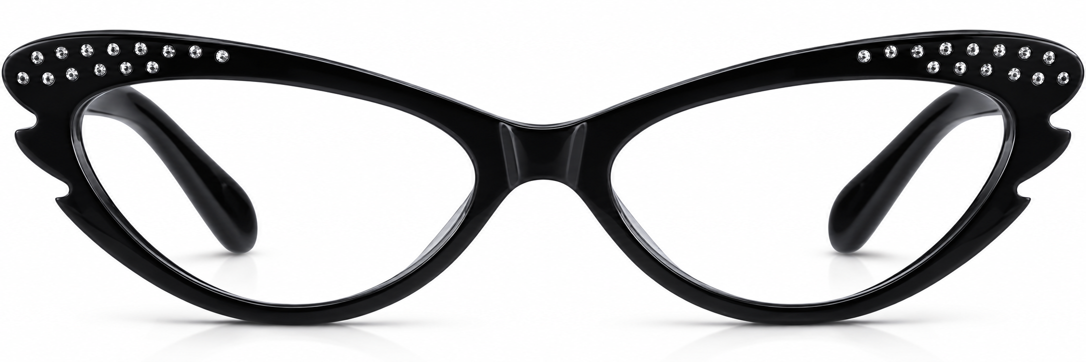 Black Cat-Eye Glasses · Black · reference