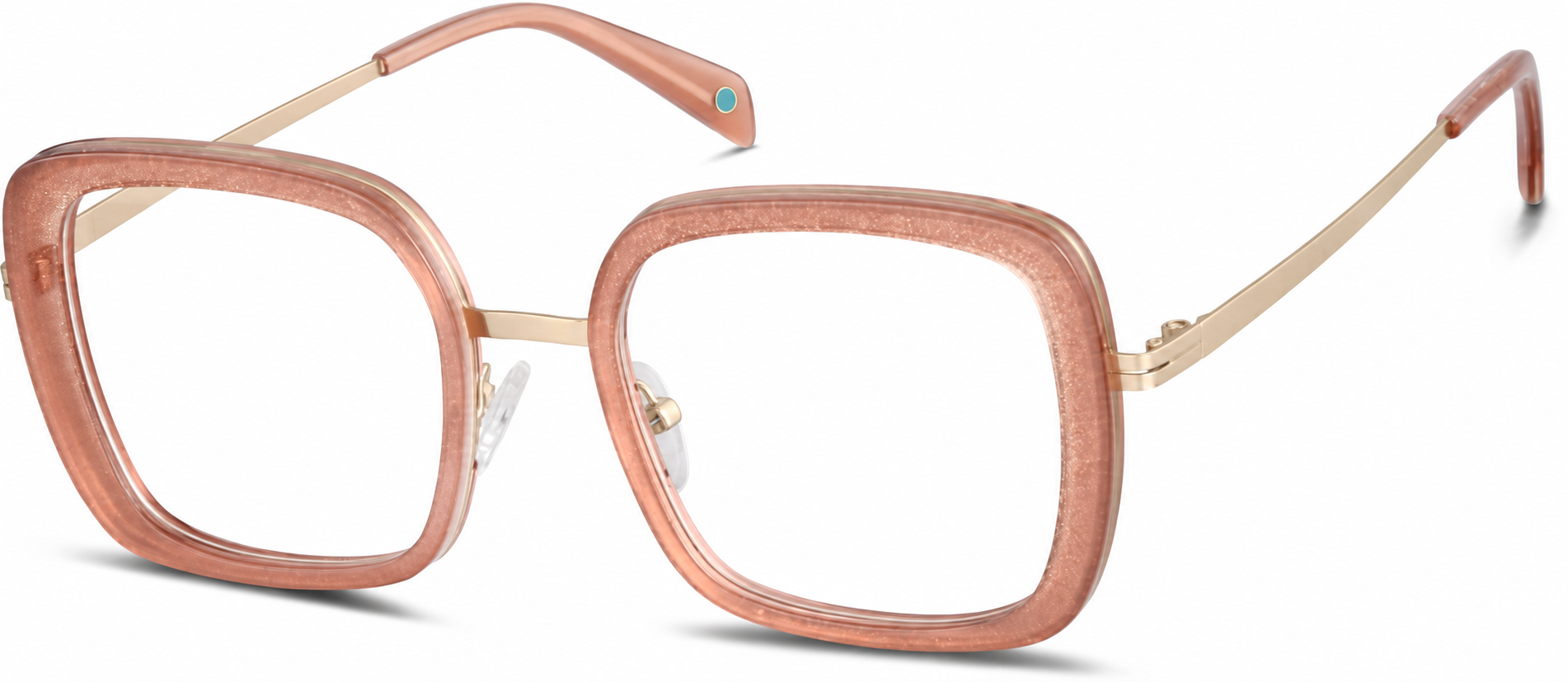 Peach Square Glasses · Peach · reference