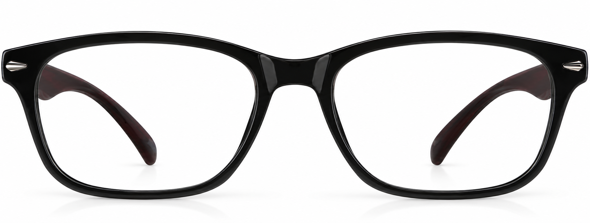 Black Rectangle Glasses · Black · reference