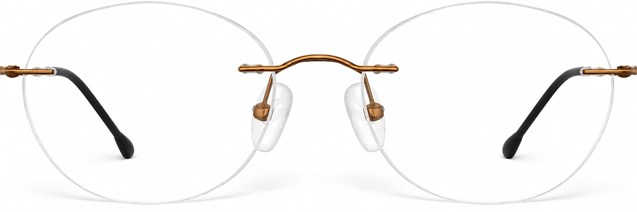Brown Customizable Rimless Glasses · Brown · reference