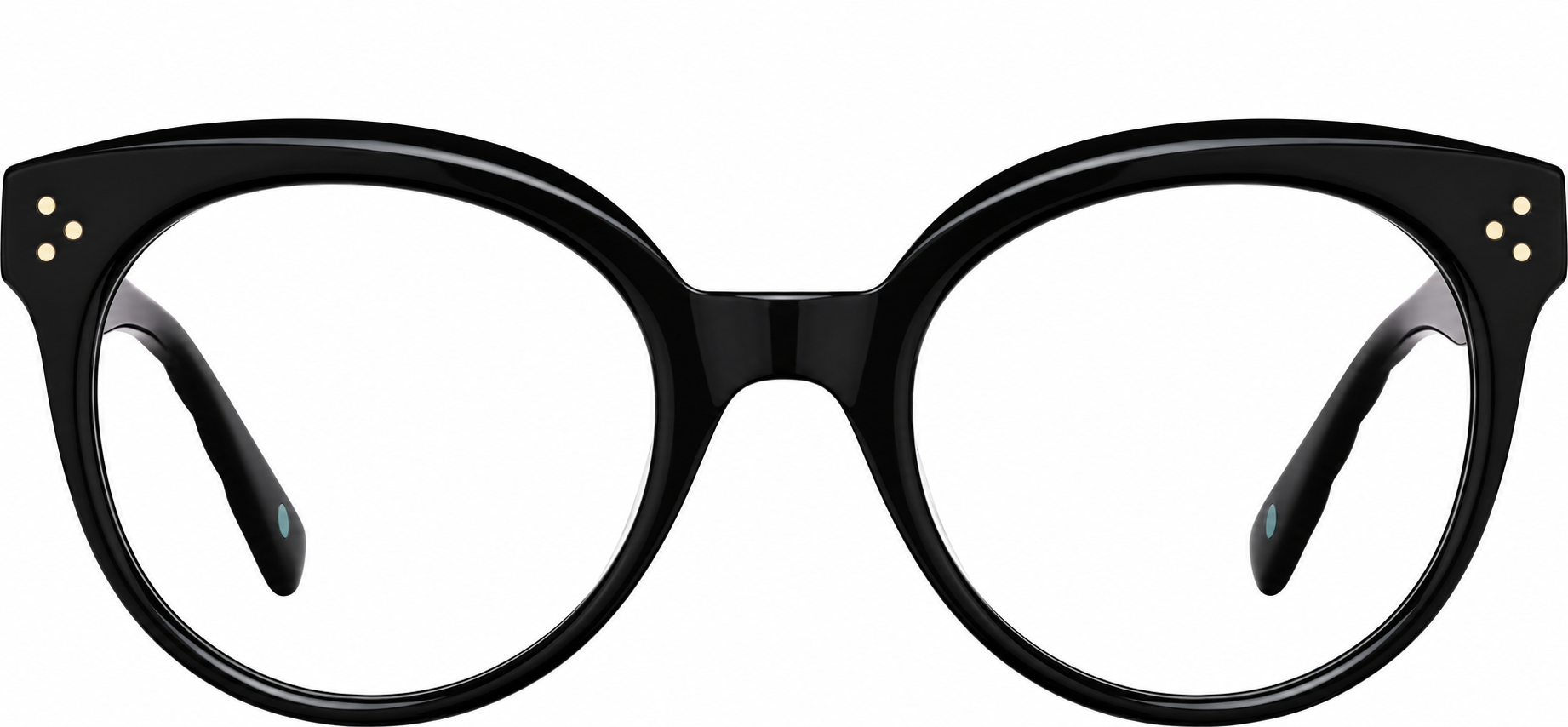 Black Round Glasses · Black · reference