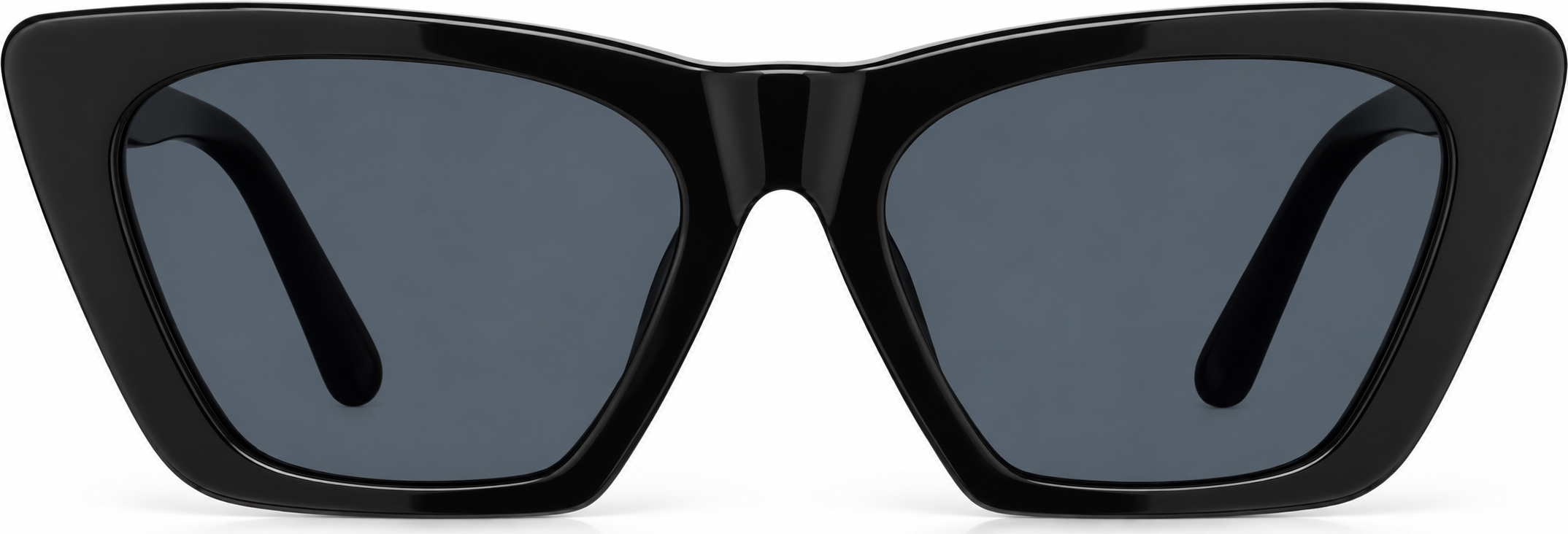 Black Cat-eye Sunglasses · Black · reference
