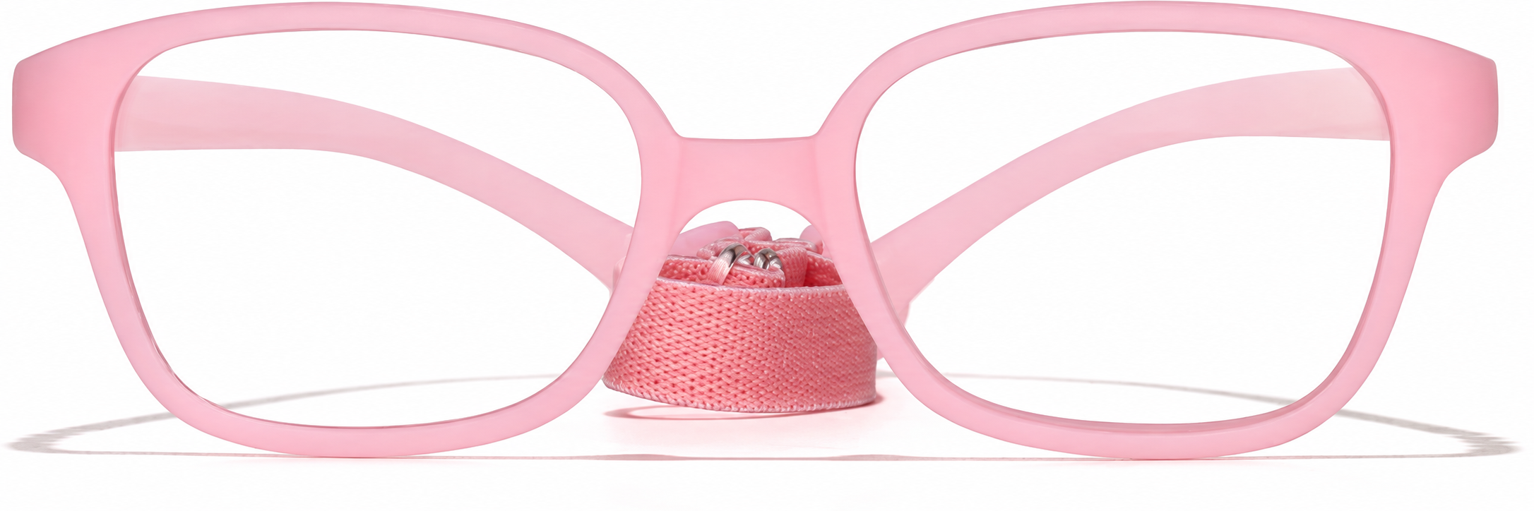 Pink Kids' Flexible Square Glasses · Pink · reference