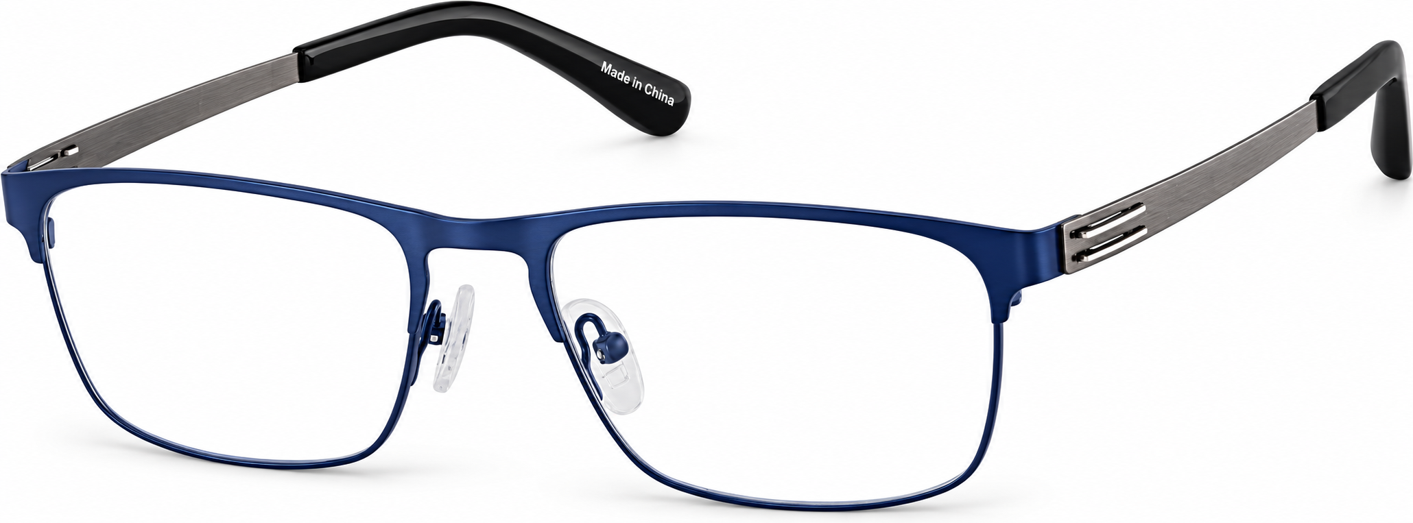 Blue Rectangle Glasses · Blue · reference