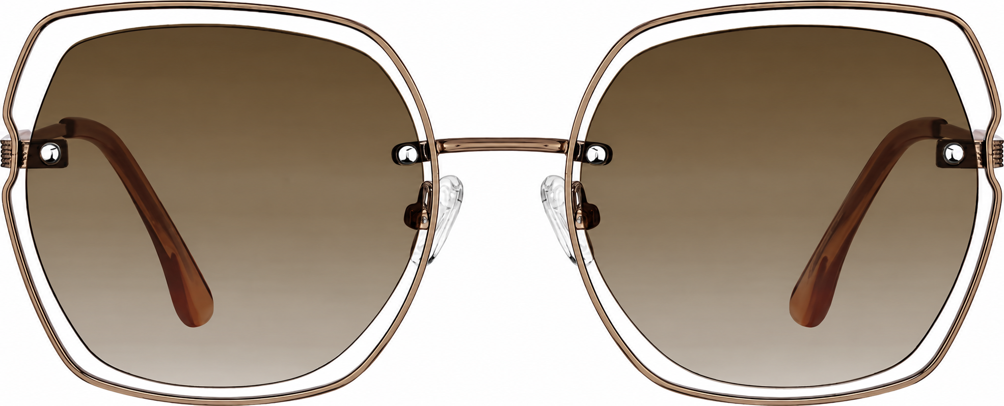 Brown Square Sunglasses · Brown · reference