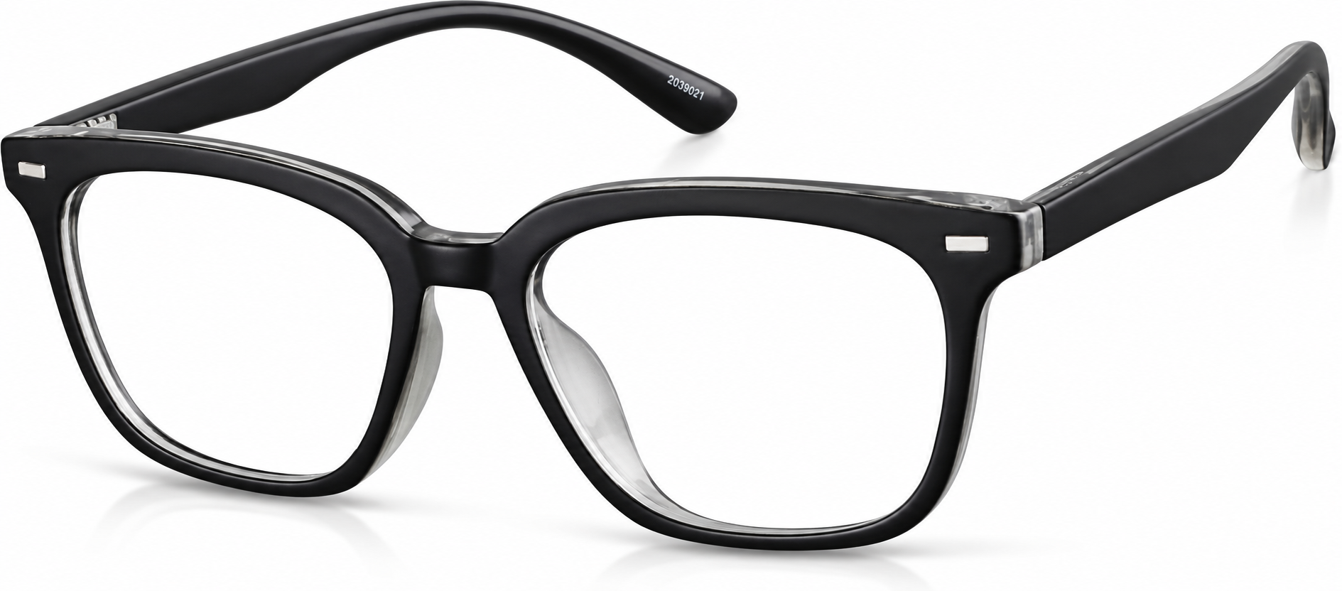Black Andaman Kid's Square Glasses · Black · reference