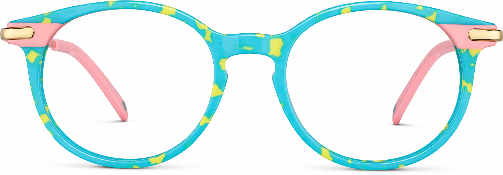 Blue Kids' Round Glasses · Blue · reference