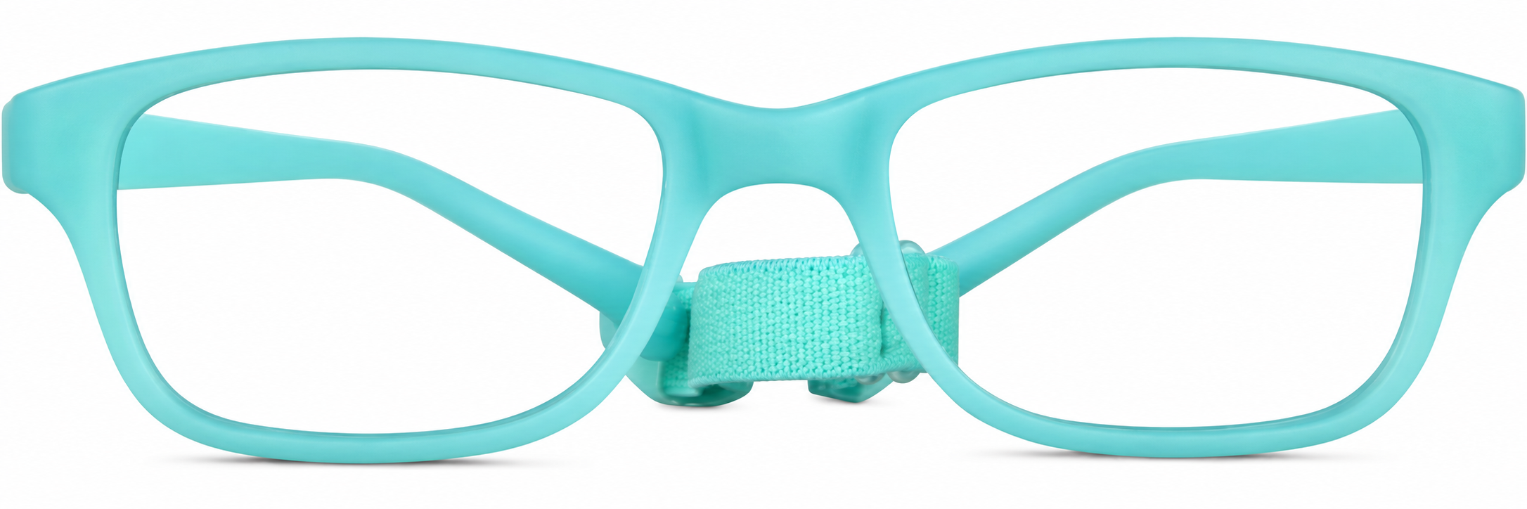 Turquoise Kids’ Flexible Rectangle Glasses · Turquoise · reference