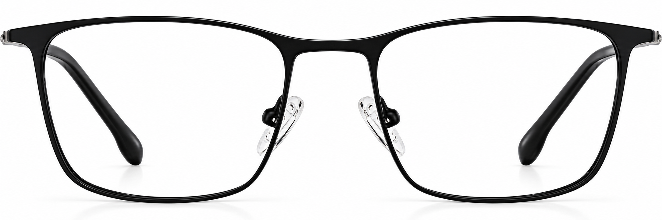 Black Rectangle Glasses · Black · reference