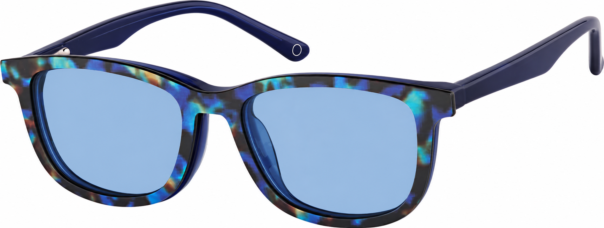 Blue Kids' Polarized Rectangle Magnetic Clip-on Glasses · Blue · reference