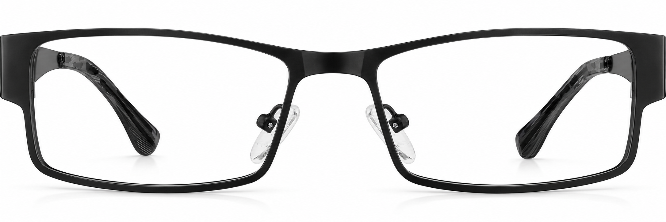 Black Rectangle Glasses · Black · reference