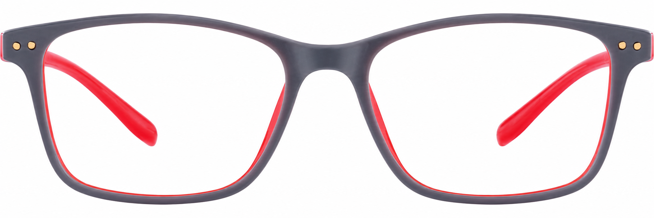 Gray Rectangle Glasses · Gray · reference
