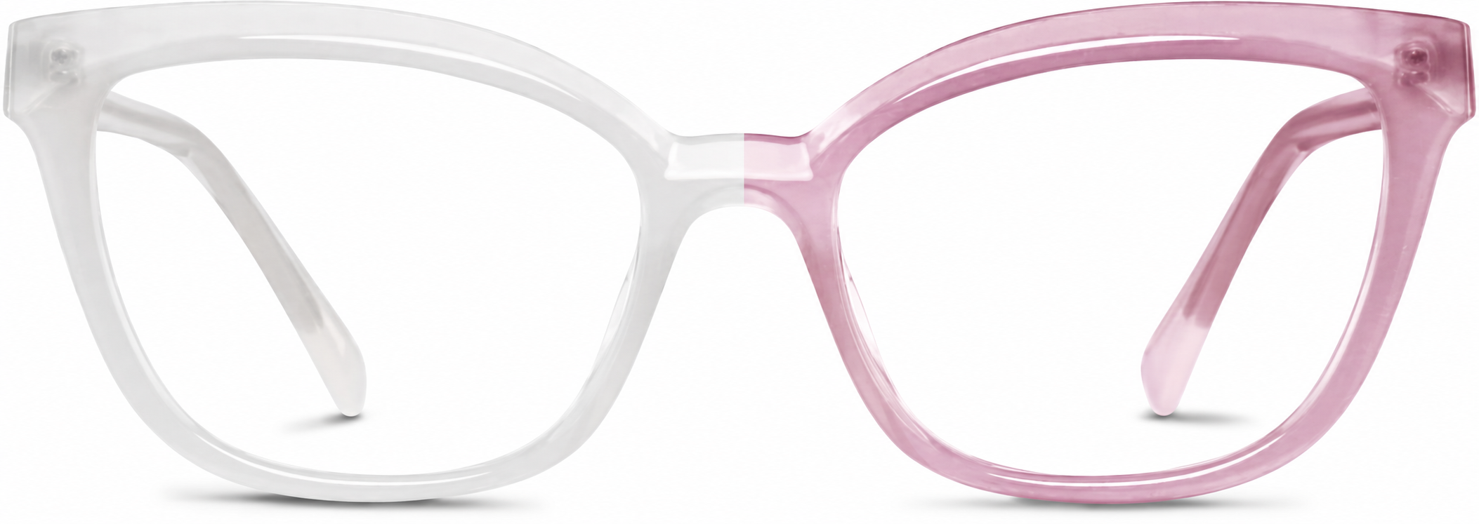 Pink Sunlight-Activated Cat-Eye Glasses · Pink · reference