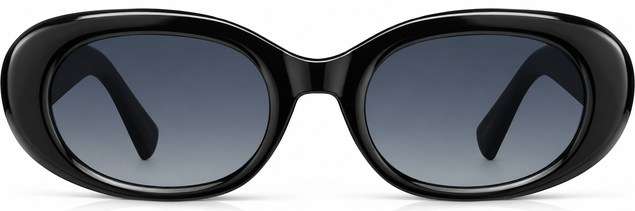 Black Oval Sunglasses · Black · reference