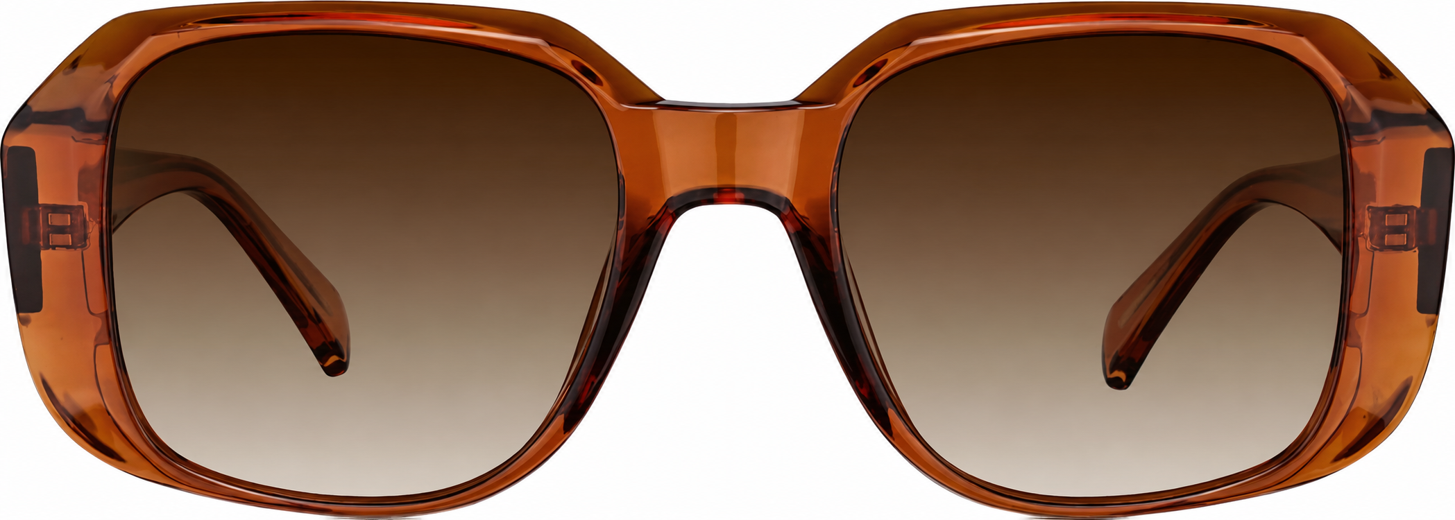 Brown Geometric Glasses · Brown · reference