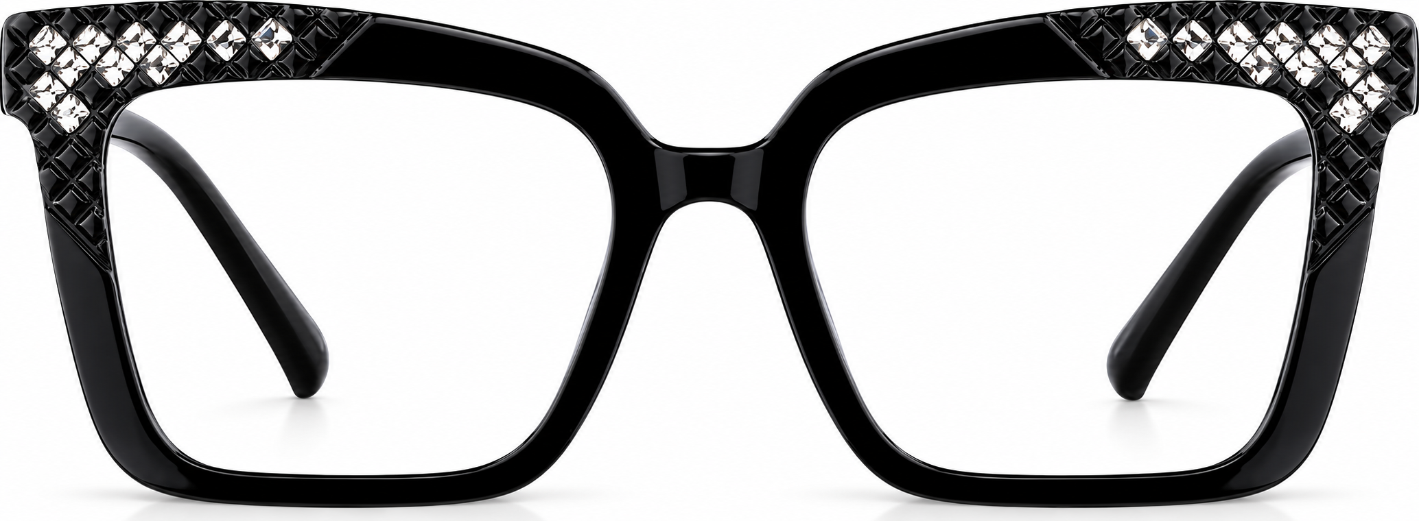 Black Square Glasses · Black · reference