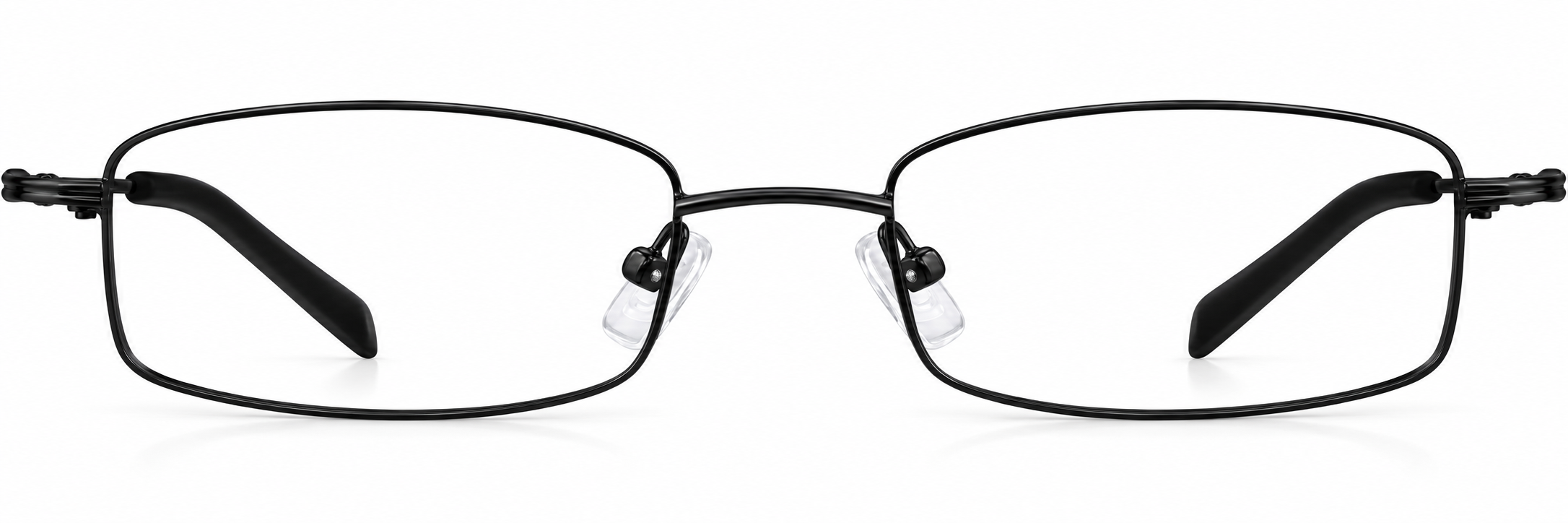 Black Rectangle Glasses · Black · reference