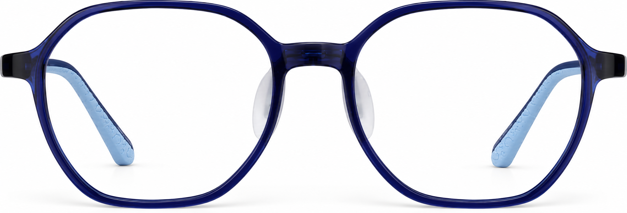 Blue Geometric Glasses · Blue · reference