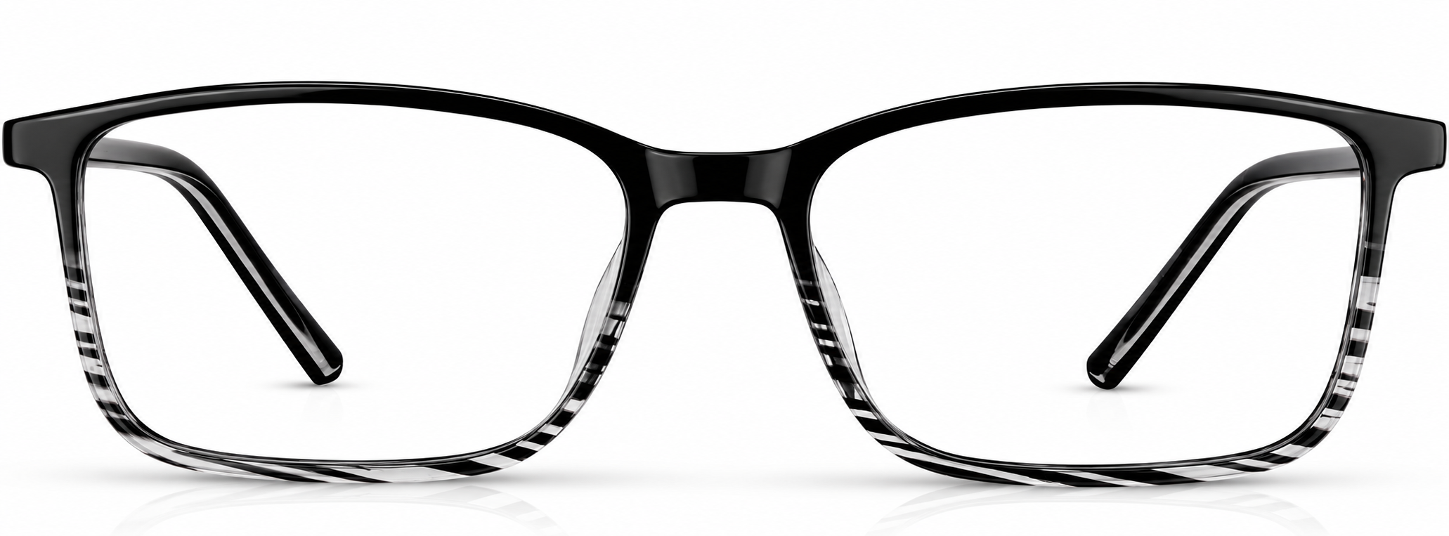 Black Onyx Rectangle Glasses · Black Onyx · reference