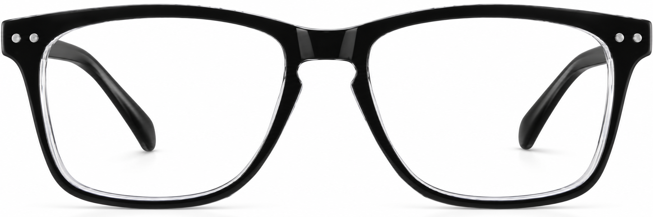 Black Rectangle Glasses · Black · reference