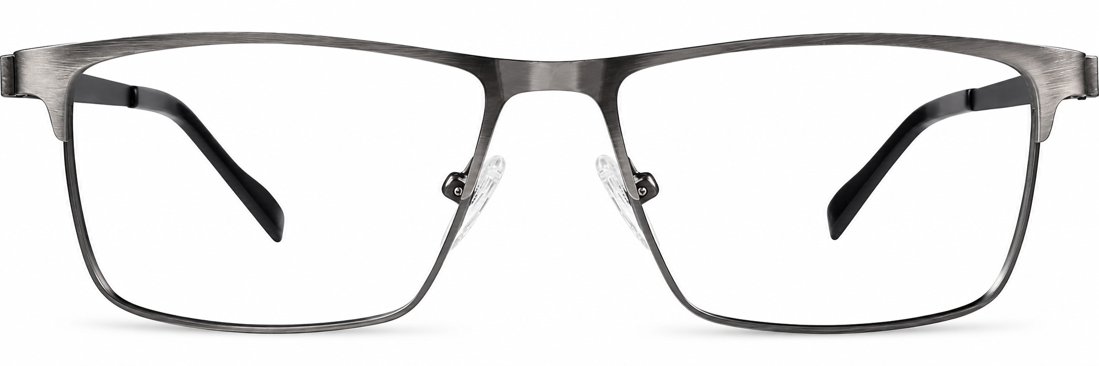 Silver Gray Rectangle Glasses · Silver Gray · reference