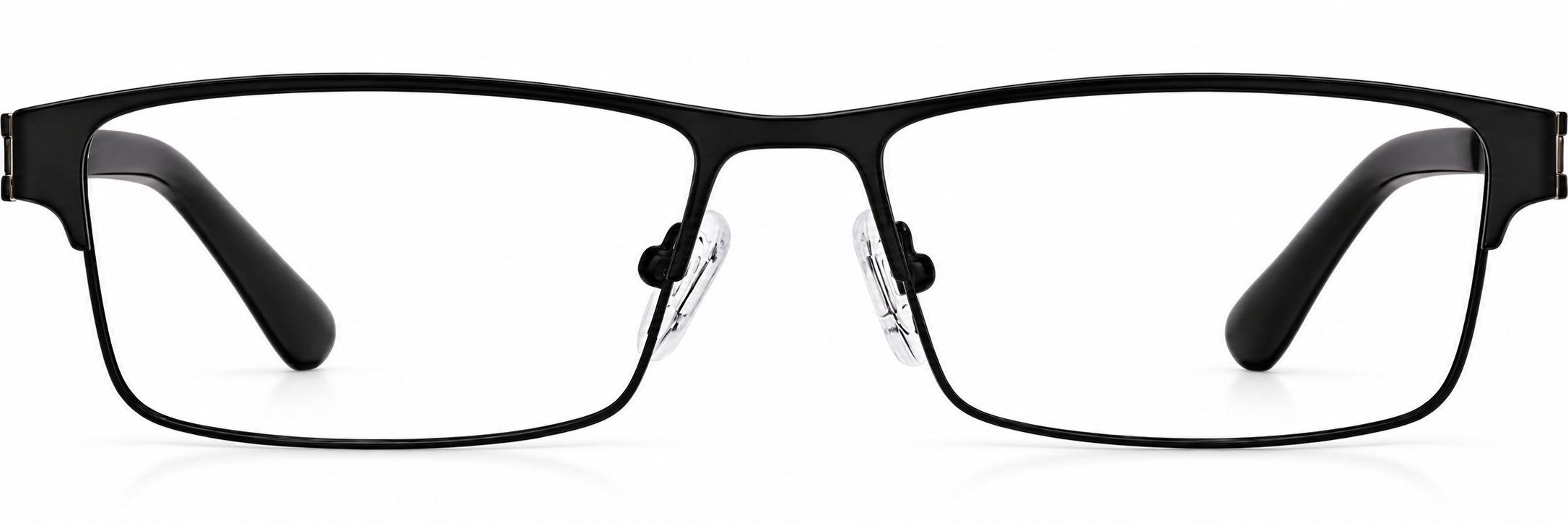 Black Rectangle Glasses · Black · reference