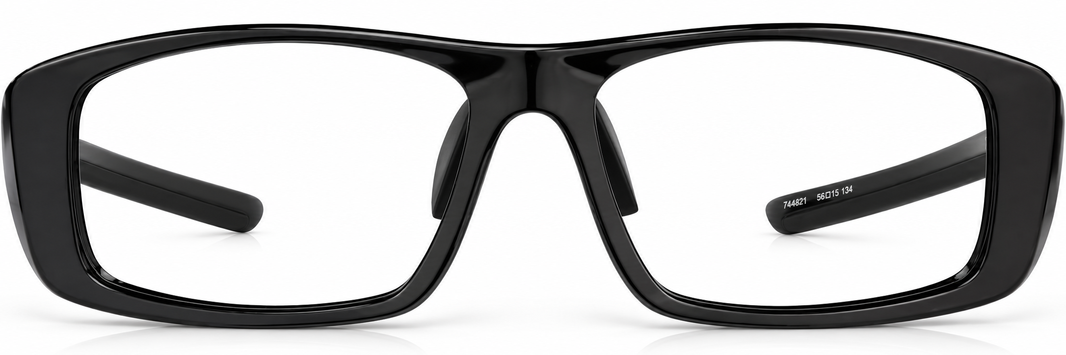 Black Rectangle Sports Glasses · Black · reference