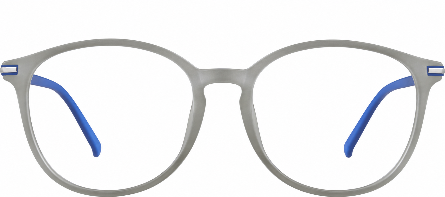 Gray/Blue Lightweight Round Glasses · Gray/Blue · reference