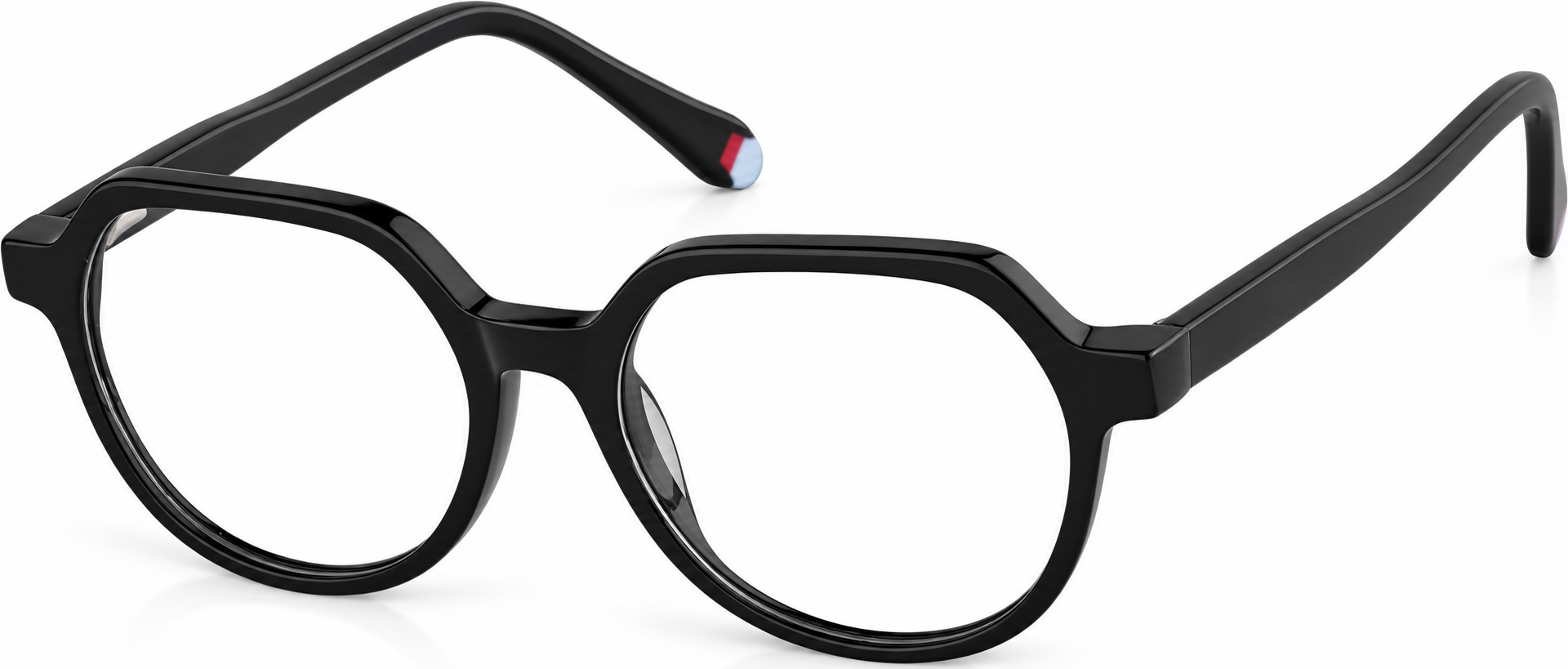 Black Kids' Geometric Glasses · Black · reference