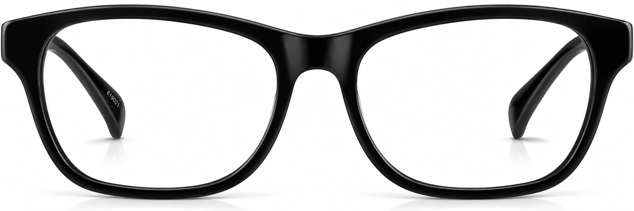 Black Rectangle Glasses · Black · reference