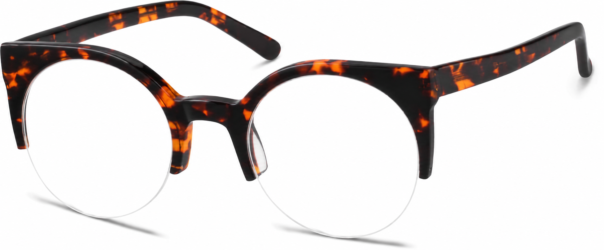 Tortoiseshell Browline Glasses · Tortoiseshell · reference