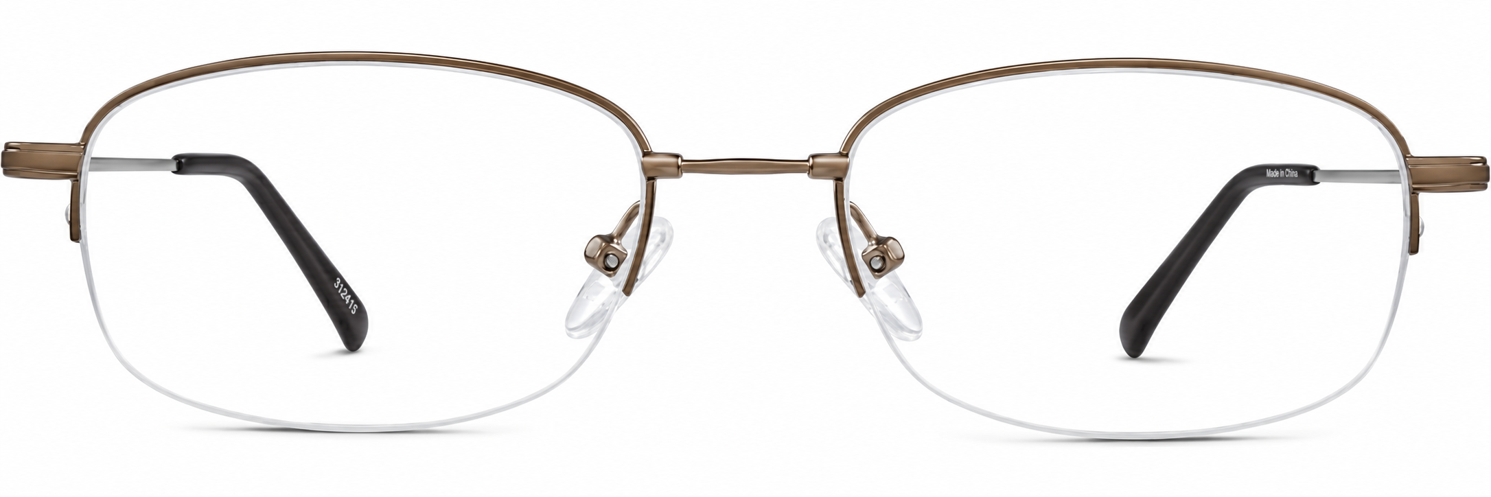 Brown Rectangle Glasses · Brown · reference