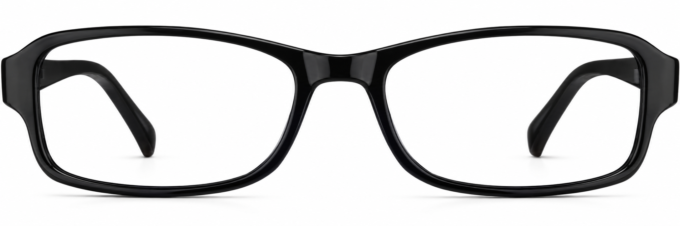 Black Rectangle Glasses · Black · reference