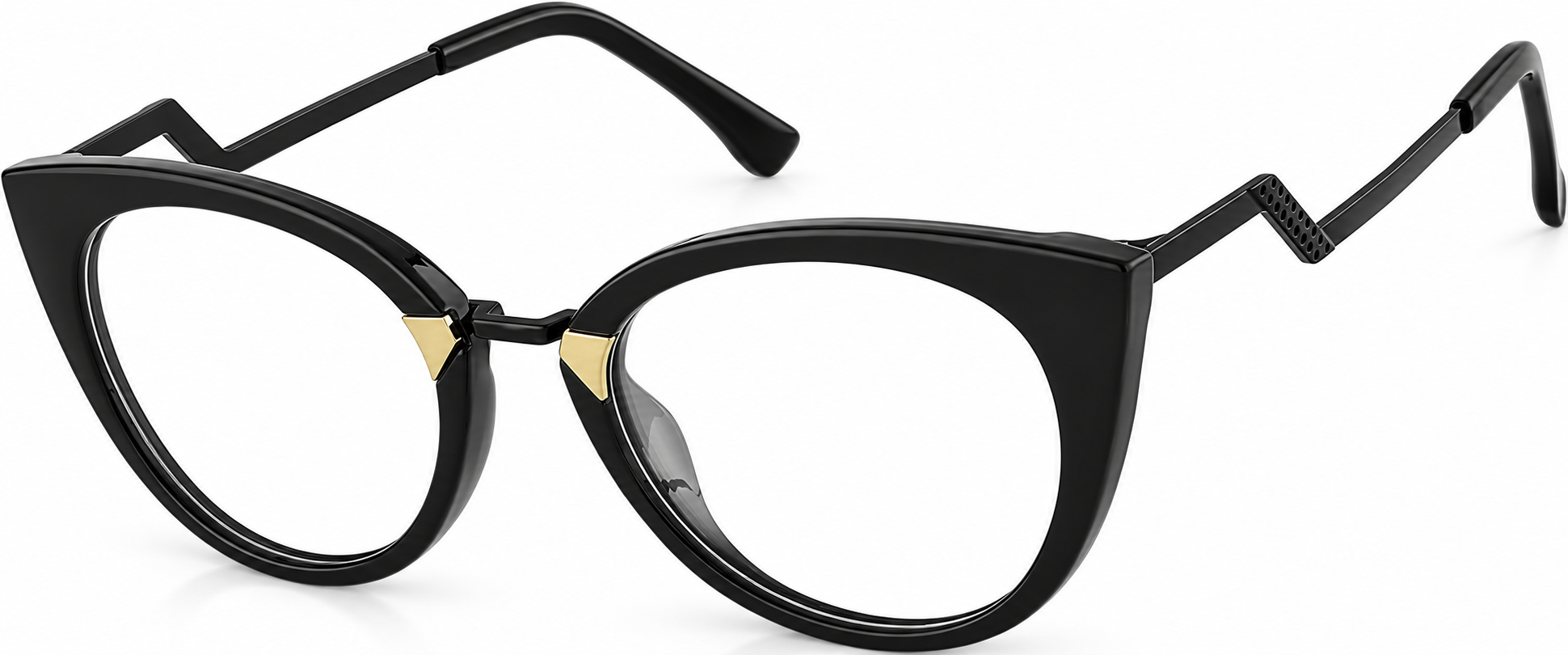 Black Cat-Eye Glasses · Black · reference