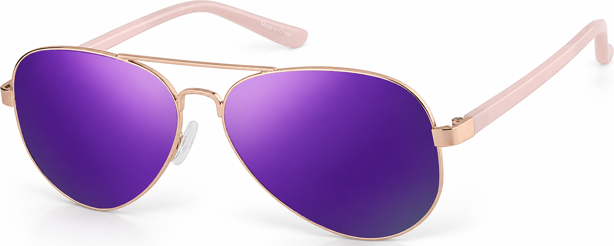 Aviator Sunglasses · Rose Gold · reference