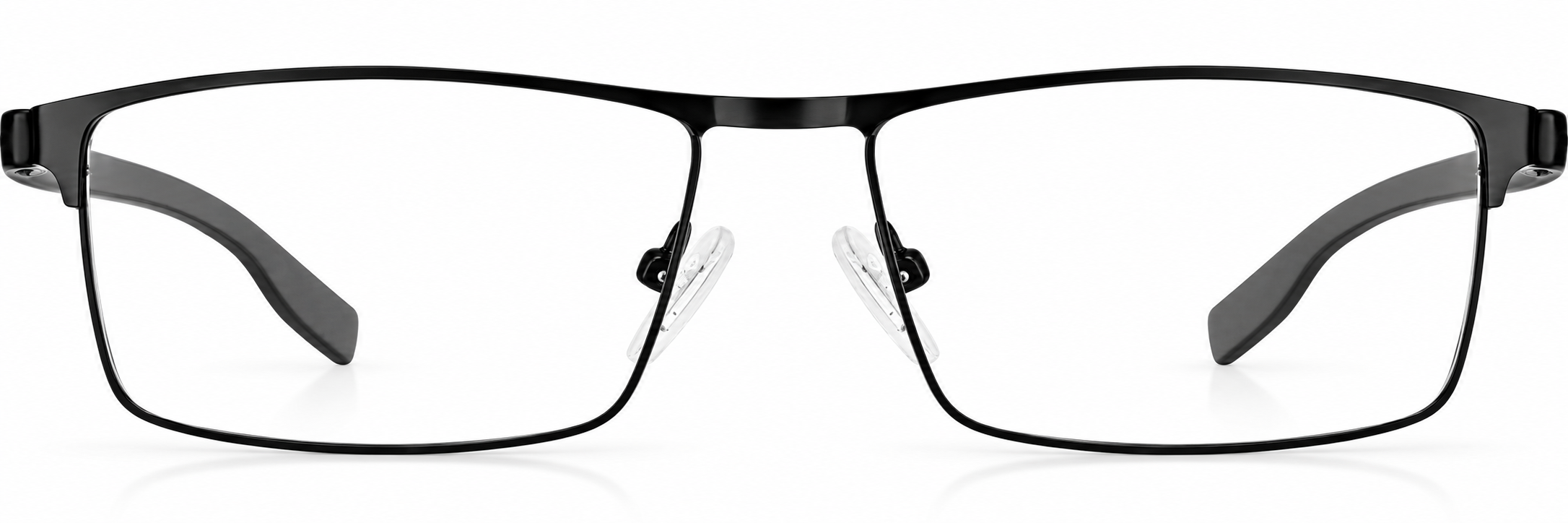 Black Rectangle Glasses · Black · reference