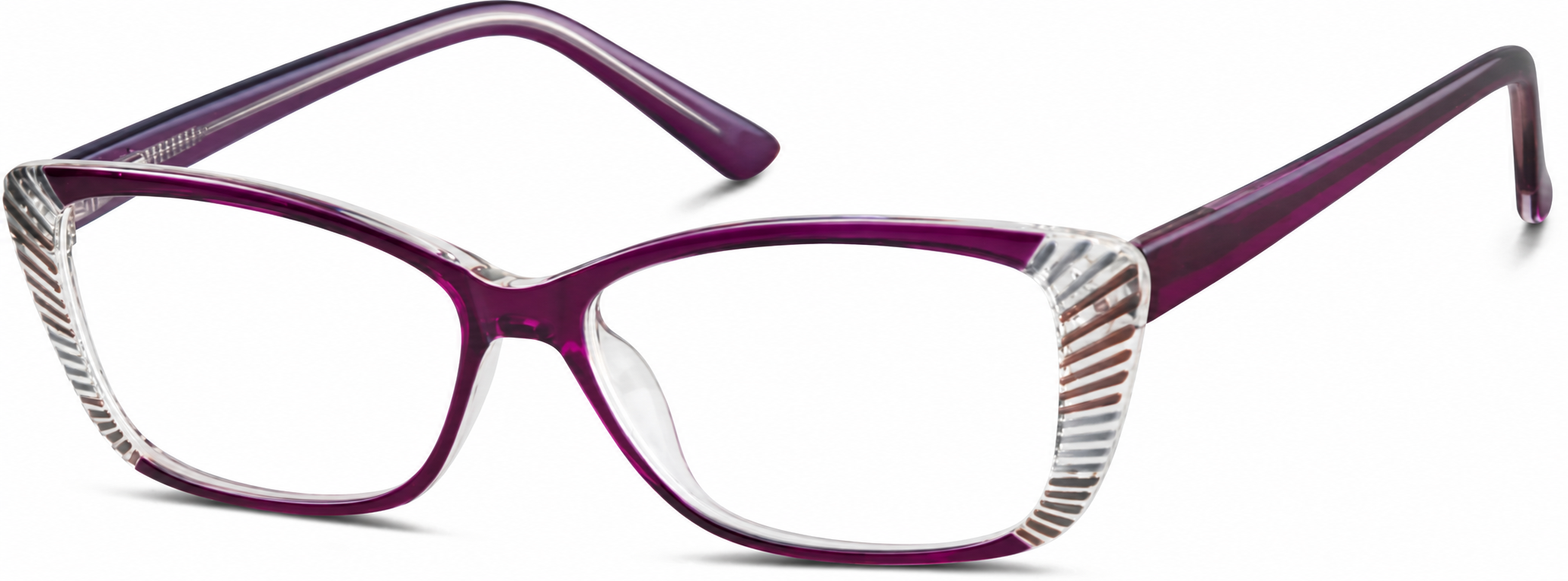Purple Rectangle Glasses · Purple · reference