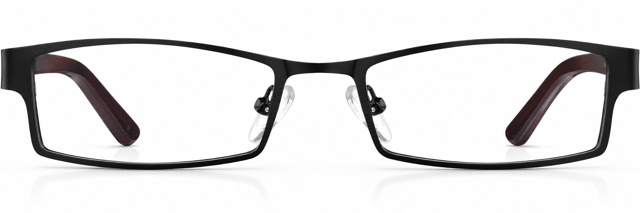 Black Rectangle Glasses · Black · reference