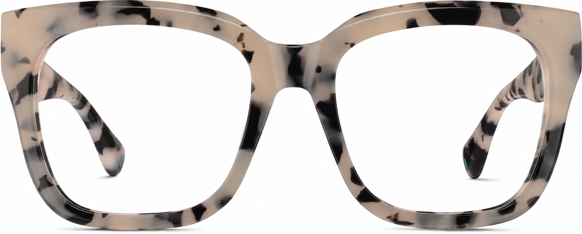 Ivory Tortoiseshell Square Glasses · Ivory Tortoiseshell · reference
