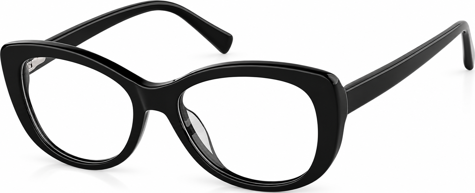 Black Cat-Eye Glasses · Black · reference